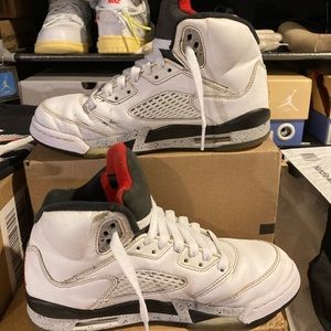 Air Jordan 5 Retro White Cement